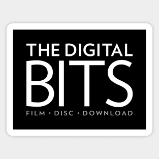 The Digital Bits - White on Dark - Big Front Magnet